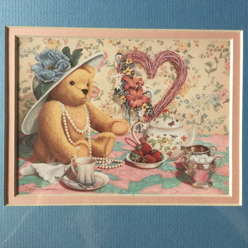 Afternoon Tea by Donna Richardson Teddy Bear, NWT